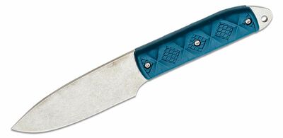 KA-BAR KB-5101 SNODY BOSS nůž na krk 8,8 cm, modrá, Zytel, +rukojeť, pouzdro, paracord, korálek