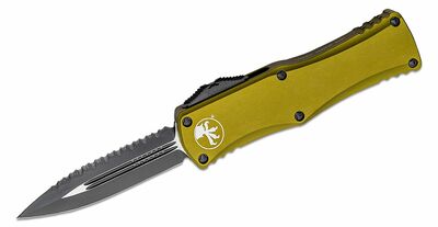 Microtech 702-3OD HERA Black Serrated OD Green automatický nôž 7,9 cm, čierna, zelená, hliník