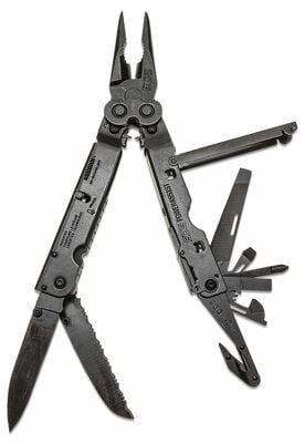 SOG-B66N-CP POWERASSIST multifunkčný nástroj s asistenciou, 16 funkcií, čierna, puzdro nylon