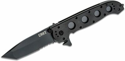 CRKT CR-M16-14ZLEK M16® - 14ZLEK TANTO Blackout taktikai zsebkés 9,5 cm, teljesen fekete, Zytel