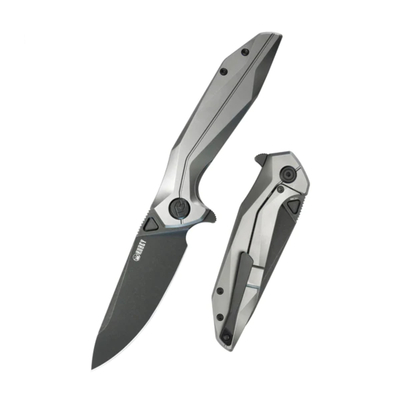 Kubey KU235E Nova kapesní outdoorový nůž 9,3 cm, černá Stonewash, titan 