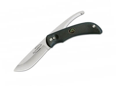 Outdoor Edge 02OE009 Swingblade kapesní lovecký nůž 9,1 cm, černá, Kraton, nylonové pouzdro