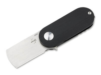 Böker Plus 01BO489 Suiseki malý kapesní nůž 3,9 cm, černá, G10, Stonewash, ocel, spona