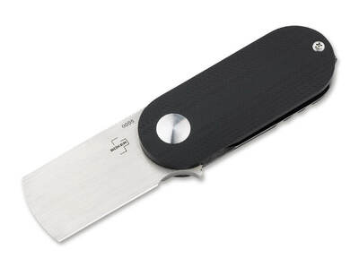 Böker Plus 01BO489 Suiseki malý vreckový nôž 3,9 cm, čierna, G10, Stonewash, oceľ, spona