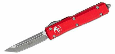 Microtech 123-10APRD Ultratech Apocalyptic Standard Red automata kés 8,6 cm, piros, alumínium