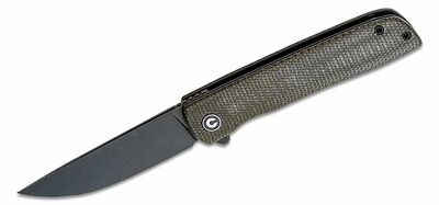 CIVIVI C20009B-6 Bo kapesní nůž 7,4 cm, Black Stonewash, tmavě zelená, Micarta