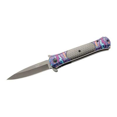 Herbertz 590912 jednoručný vreckový nôž 8,5cm, nerezová oceľ, farebná potlač