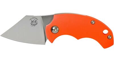 FOX knives FX-519 O BB DRAGO "PIEMONTES" kapesní nůž 4,5 cm, oranžová, FRN, kožené pouzdro