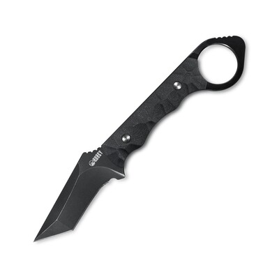 Kubey KU320B WOLF E-CQC všestranný nůž 7 cm, Dark Stonewash, černá, G10, pouzdro Kydex