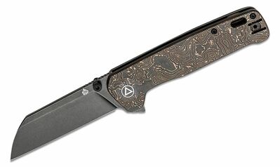 QSP Knife QS130XL-E2 Penguin Plus Copper Titanium vreckový nôž 8,6cm, titán, uhlíkové vlákno, meď