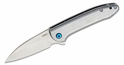 CRKT CR-5385 Delineation™ Silver kapesní nůž 7,5 cm, celoocelový