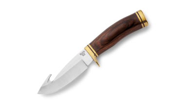 Buck BU-0191BRG 191 Zipper lovecký nôž s vyvrhovacím hákom 10,8 cm, DymaLux, kožené puzdro