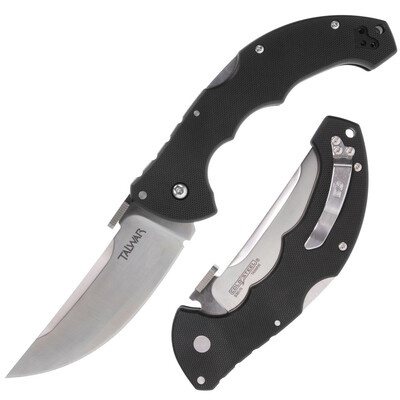 Cold Steel 21TTL Talwar vreckový nôž 10 cm, čierna, G10, spona 