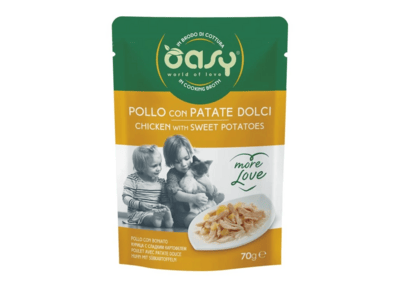 OAWLCPTB0007A Oasy More Love Chicken with sweet potatoes (pouch) 70g