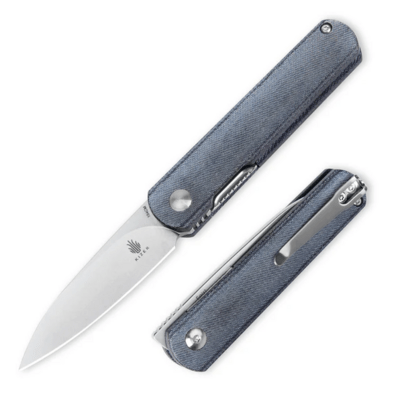 Kizer V3499C4 Feist Denim kapesní nůž 7,1 cm, Stonewash, modrá, Micarta