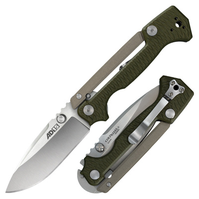 Cold Steel 58SQ AD-15 vreckový nôž 8,9cm, zelená, hliník, G10