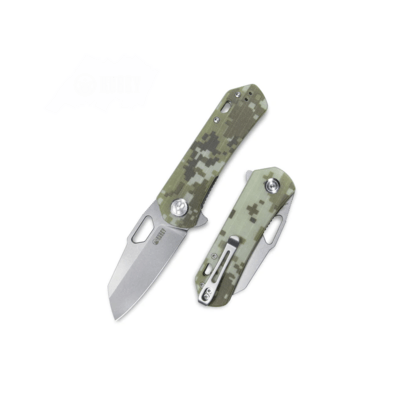 Kubey KU332J Duroc Camo vreckový nôž 7,4 cm, kamufláž, G10, spona