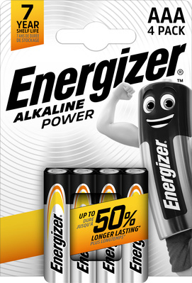 Energizer LR03 / 4 Alkaline Power baterie mikrotužkové AAA / 4 4ks 7638900247893