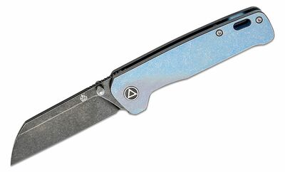 QSP Knife QS130-S Penguin Titanium Bue BlackStonewash kapesní nůž 7,8 cm, modrá, titan