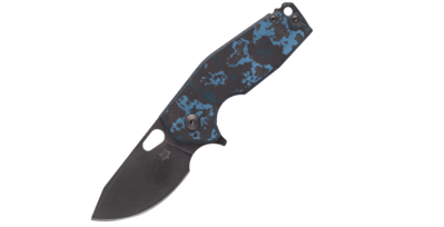 FOX Knives FX-526LE CF Suru Arctic Strom LE pytlový nůž 6cm, černo-modrá, uhlíkové vlákno, titan