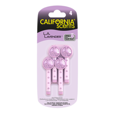 E303648100 California Scents VENT STICKS SINGLE SCENT L.A. Lavender
