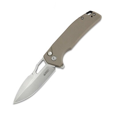 Kubey KU316D RDF vreckový nôž 7,9 cm, Bead Blasted, hnedá Tan, G10