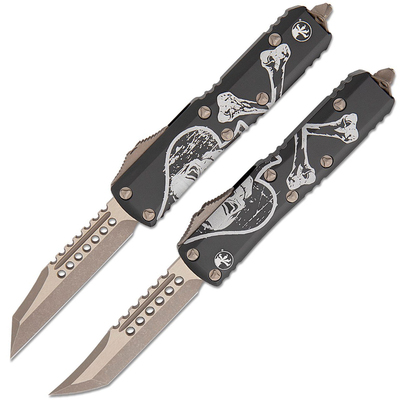 Microtech 719-13SETDCS UTX-85 HellHound & WarHound Death Card súprava automatických nožov, hliník