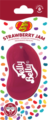 E303723600 Jelly Belly 3D Strawberry Jam závěsný osvěžovač vzduchu, jahodový džem