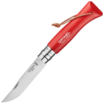 OPINEL 001705 VRI N°08 Bushwhacker Red kapesní nůž 8,5 cm, červená, dřevo