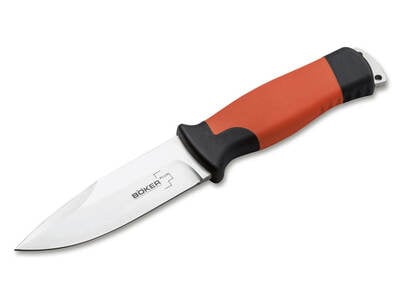 Böker Plus 02BO014 Outdoorsman XL vonkajší nôž 11,3 cm, oranžová, guma