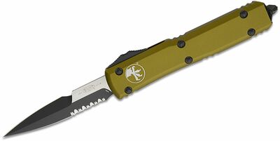 Microtech 120-2OD Ultratech Bayonet Black OD Green automata kés 8,8 cm, fekete, zöld, alumínium