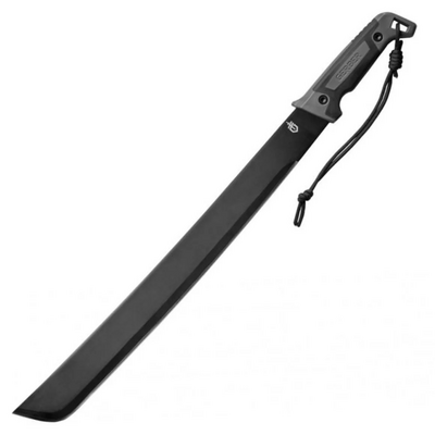 Gerber 31-002848 Gator Bush Machete outdoorová mačeta 45,4 cm, čierna, šedá, guma, plast, puzdro 