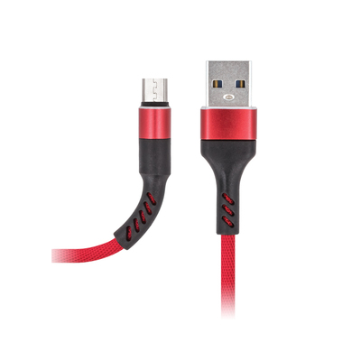 MaxLife Nabíjecí kabel MXUC-01 Micro USB s rychlým nabíjením 2A, červený