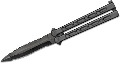 Cold Steel 92EAA FGX Balisong motýlikový vreckový nôž 12,7 cm, celočierny, Griv-Ex