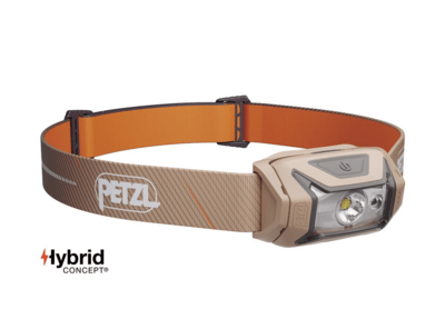 Petzl E067AB02 TIKKA® CORE Brown nabíjateľná čelovka, hnedá