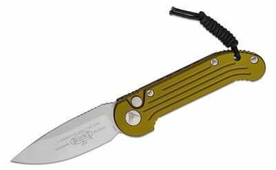 Microtech 135-10OD LUDT Standard OD Green automatický nôž 8,6 cm, Stonewash, zelená, hliník