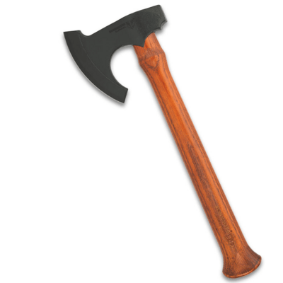 United Cutlery UC3438 BUSHMASTER WOODSMAN sekera 12,3 cm, drevo, kožené puzdro