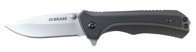 Schrade SCH502 vreckový nôž 8,1 cm, čierna, hliník, G10