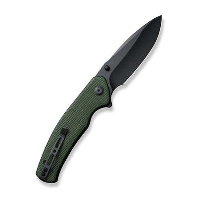 S20066-3 Sencut Slashkin Green Canvas Micarta Handle
Black D2 Blade
Liner Lock