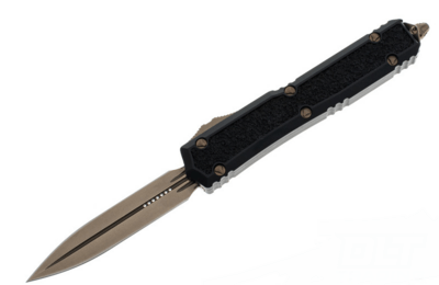 Microtech 206-13S MAKORA Bronzed Standard automatický nůž 8,3 cm, bronzová, černá, hliník