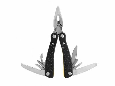 Ganzo Multi Tool G106 multifunkčný nástroj - kliešte, oceľ, čierna, hliník, 11 funkcií + sada bitov