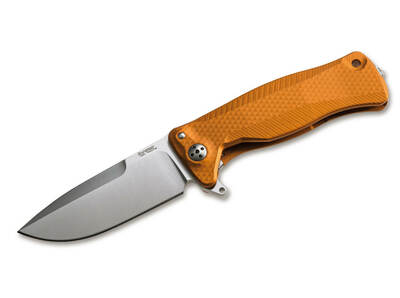 LionSteel 01LS124  SR22 vreckový nôž 7,8 cm, oranžová, hliník