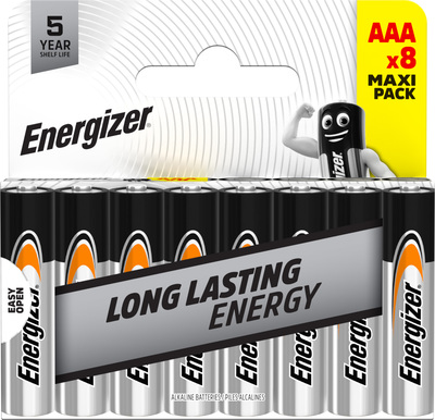 E304399500 Energizer Everyday AAA DHP8 elem bliszter