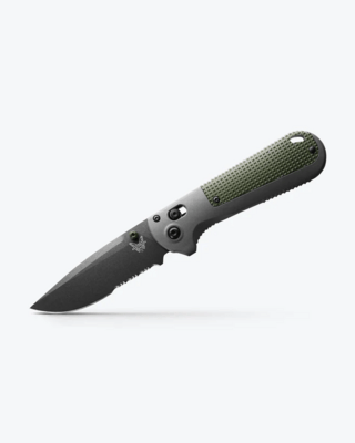 Benchmade 430SBK REDOUBT vreckový nôž 9 cm, Cerakote, šedo-zelená, Grivory