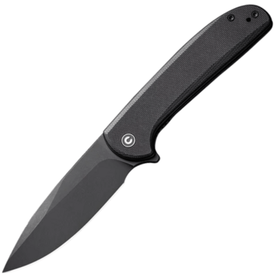 CIVIVI C23005A-2 Primitrox zsebkés 8,8 cm, Fekete Stonewash, fekete, G10