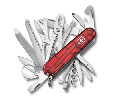 Victorinox 1.6795.T SwissChamp multifunkčný nôž 91 mm, červená, 33 funkcií