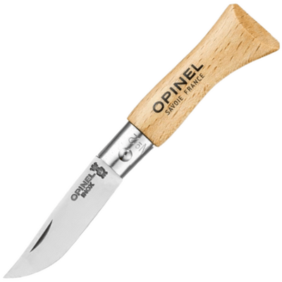OPINEL 001070 VRI N°02 Inox zsebkés 3,5 cm, bükkfa