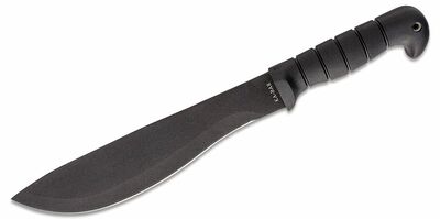 KA-BAR KB-1248 CUTLASS mačeta 27,8 cm, celočierna, Kraton G, puzdro Cordura + koža