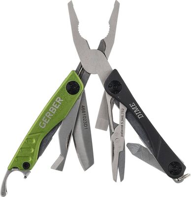 Gerber 31-00362 DIME Green multifunkčný nástroj, oceľ, čierno-zelená, hliník, 10 funkcií