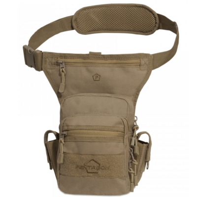 K16023-03-Coyote-ONE SIZE Pentagon MAX-S Gun Thigh Pouch